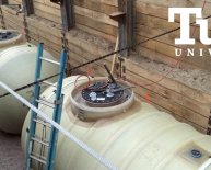 Above ground home heating oil tanks